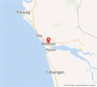 Map of Botolan, Central Luzon