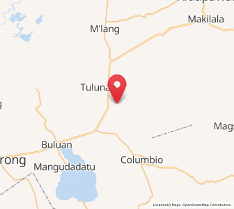 Map of Bual, Soccsksargen