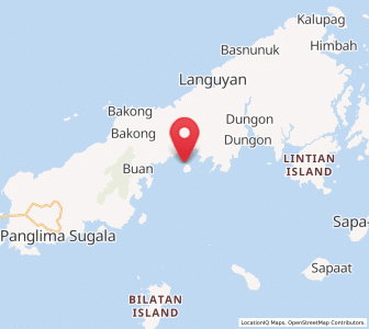 Map of Buan, Autonomous Region in Muslim Mindanao
