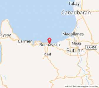 Map of Buenavista, Caraga
