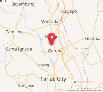 Map of Buenlag, Central Luzon