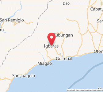 Map of Buga, Western Visayas