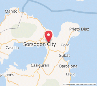 Map of Buhatan, Bicol