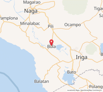 Map of Bula, Bicol