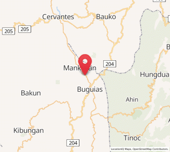 Map of Bulalacao, Cordillera