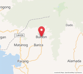 Map of Buldon, Autonomous Region in Muslim Mindanao