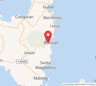 Map of Bulusan, Bicol