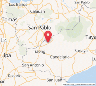 Map of Bungoy, Calabarzon