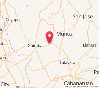 Map of Bunol, Central Luzon