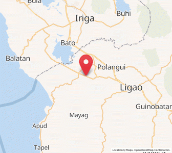 Map of Burabod, Bicol