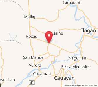 Map of Burgos, Cagayan Valley