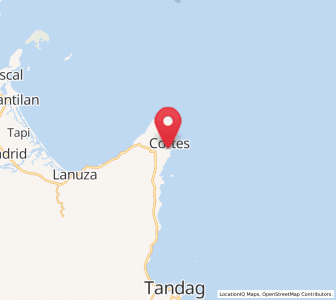 Map of Burgos, Caraga
