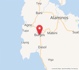 Map of Burgos, Ilocos