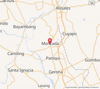 Map of Burgos, Central Luzon