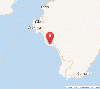 Map of Burias, Soccsksargen