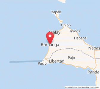 Map of Buruanga, Western Visayas