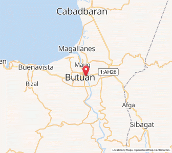 Map of Butuan, Caraga