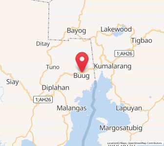 Map of Buug, Zamboanga Peninsula
