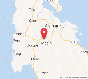 Map of Caabiangan, Ilocos