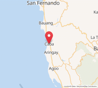 Map of Caba, Ilocos