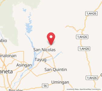 Map of Cabalitian, Ilocos