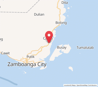 Map of Cabaluay, Zamboanga Peninsula