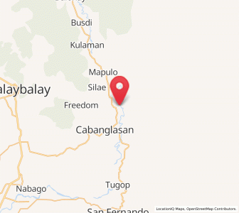 Map of Cabanglasan, Northern Mindanao