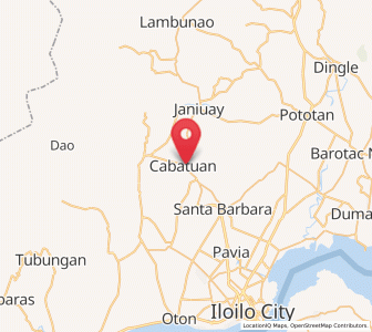 Map of Cabatuan, Western Visayas