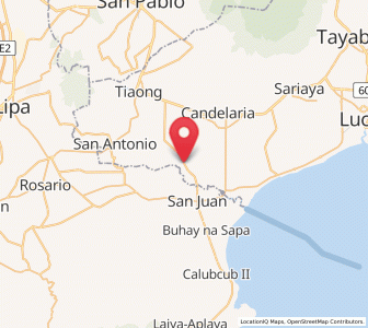 Map of Cabay, Calabarzon
