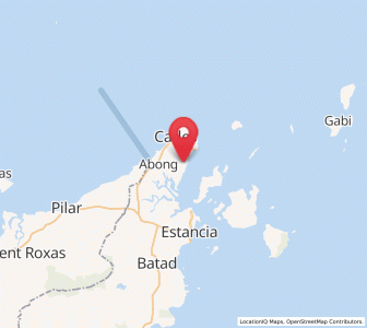 Map of Cabilao, Western Visayas