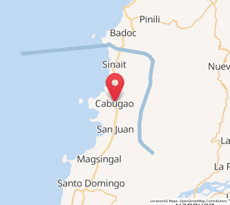 Map of Cabugao, Ilocos