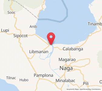Map of Cabusao, Bicol