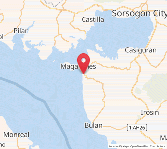 Map of Caditaan, Bicol