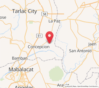 Map of Cafe, Central Luzon