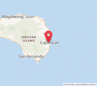 Map of Cajidiocan, Mimaropa