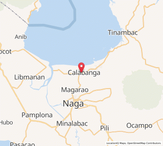 Map of Calabanga, Bicol