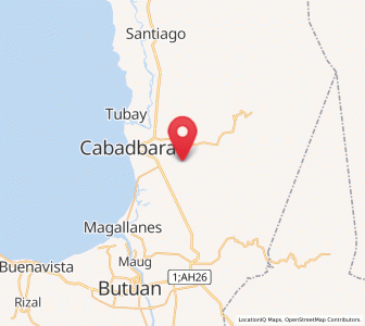 Map of Calamba, Caraga