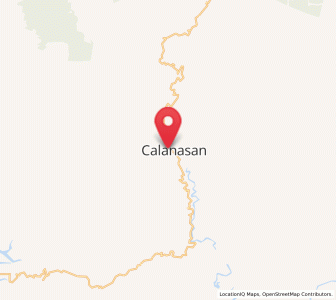 Map of Calanasan, Cordillera
