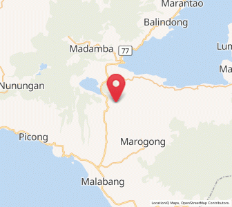 Map of Calanogas, Autonomous Region in Muslim Mindanao