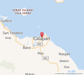 Map of Calapan, Mimaropa