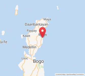 Map of Calape, Central Visayas