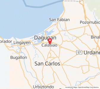 Map of Calasiao, Ilocos