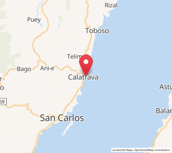 Map of Calatrava, Western Visayas
