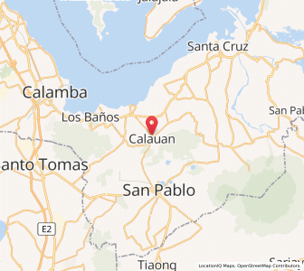Map of Calauan, Calabarzon