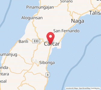 Map of Calidñgan, Central Visayas