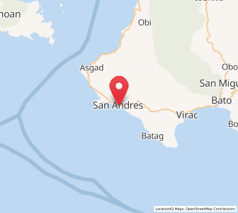 Map of Calolbon, Bicol