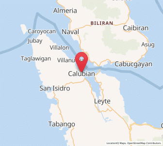 Map of Calubian, Eastern Visayas