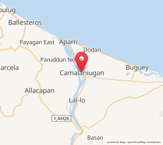 Map of Camalaniugan, Cagayan Valley