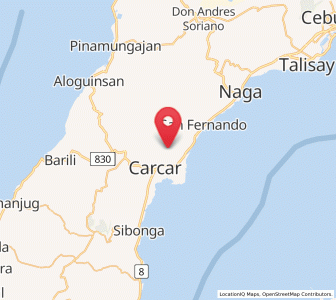 Map of Can-asujan, Central Visayas