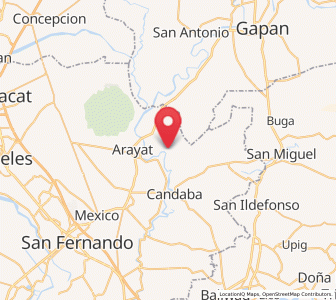 Map of Candating, Central Luzon